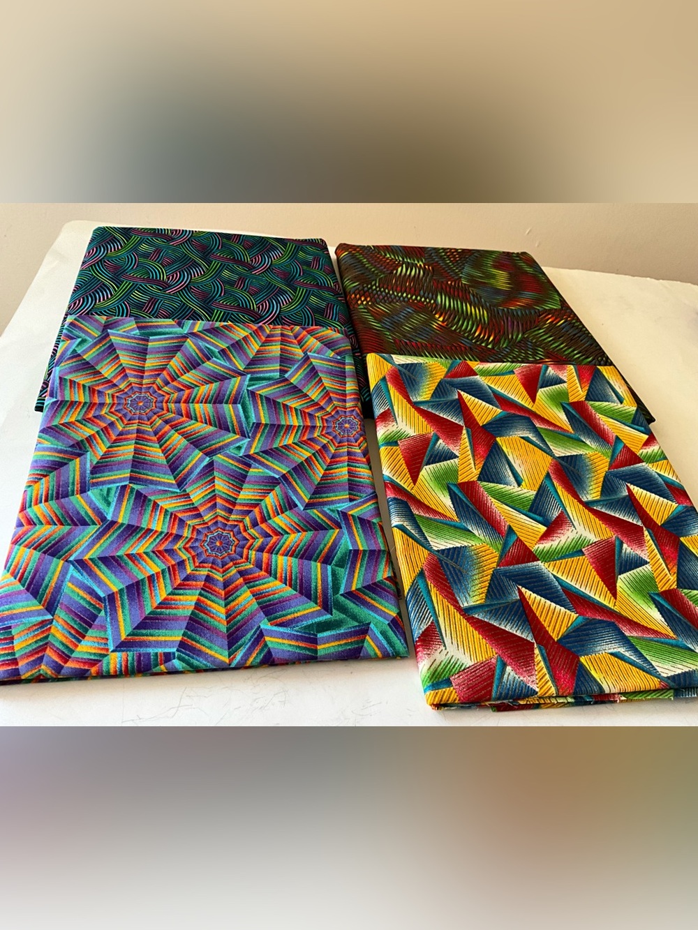 Quilting Sewing Crafts Material Hoffman Psychedelic Vibrant Colors Cotton